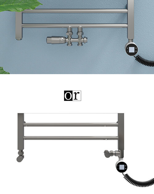Hydronic Heated Towel radiator VS Carbon fiber Dry Heated Rails