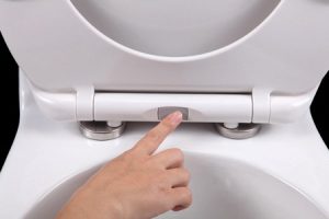 one push button quick release hinge