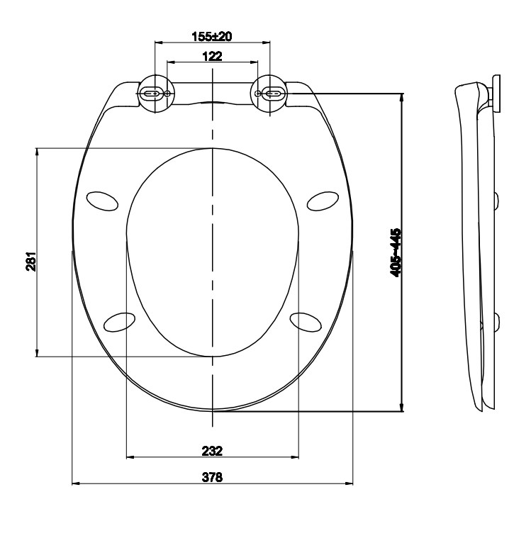 unclip toilet seat dimension | Beewill Sanitary unclip toilet seat dimension