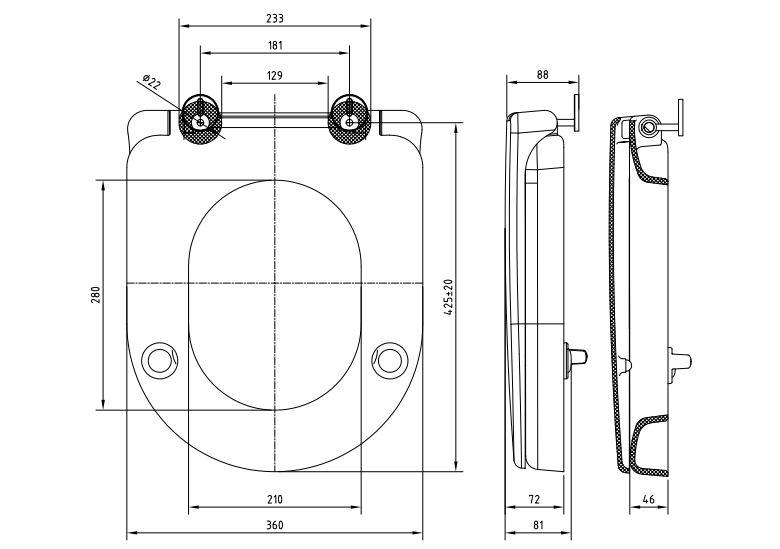 D shape raised toilet seat dimension D shape raised toilet seat dimension