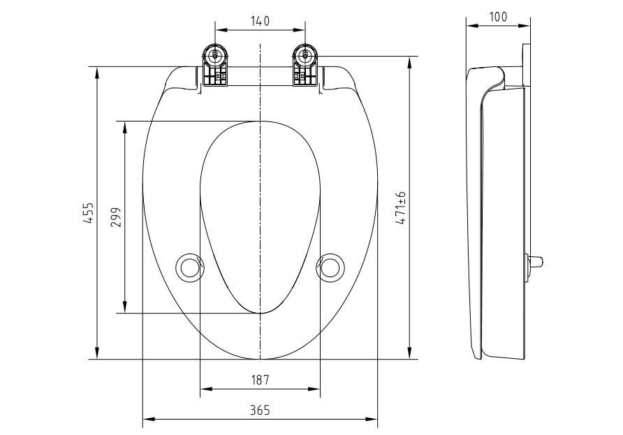 Elongated raised toilet seat dimension | Beewill elongated raised toilet seat dimension