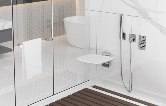 shower fold down bench